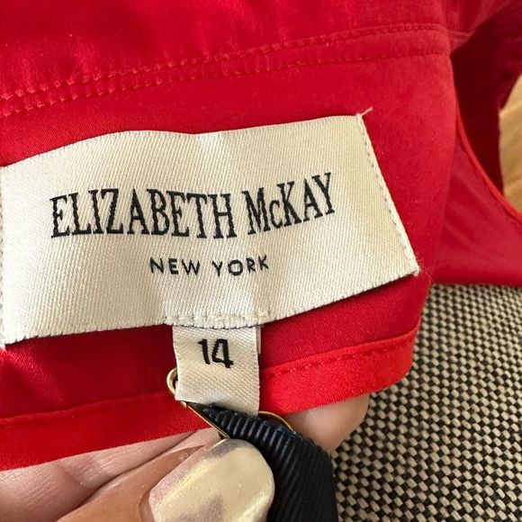 Elizabeth McKay red Wrap dress                     - Picture 4 of 10